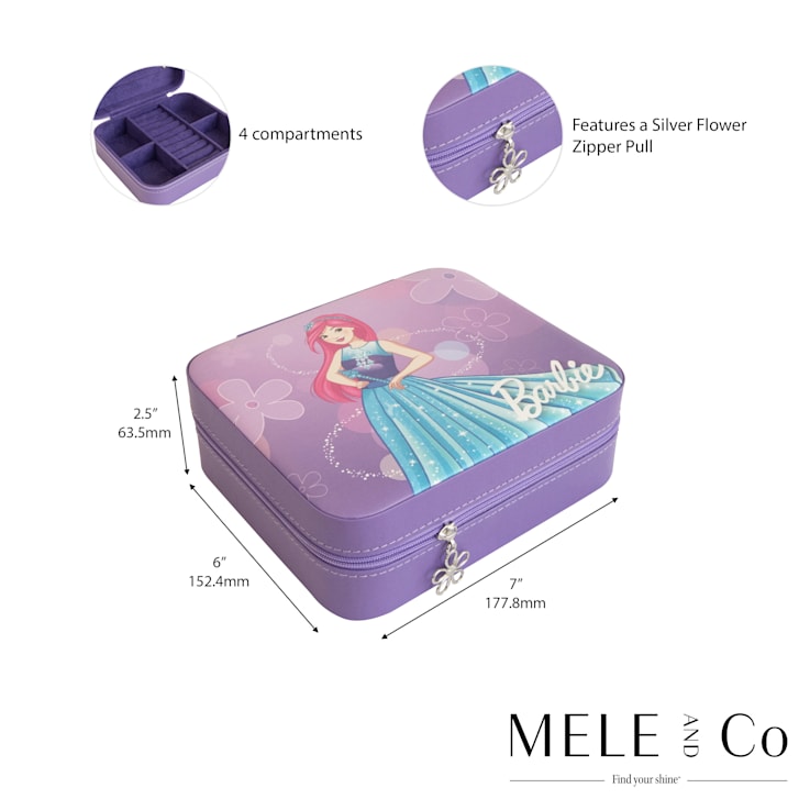 Mele and Co Barbie Flower Jewelry Box