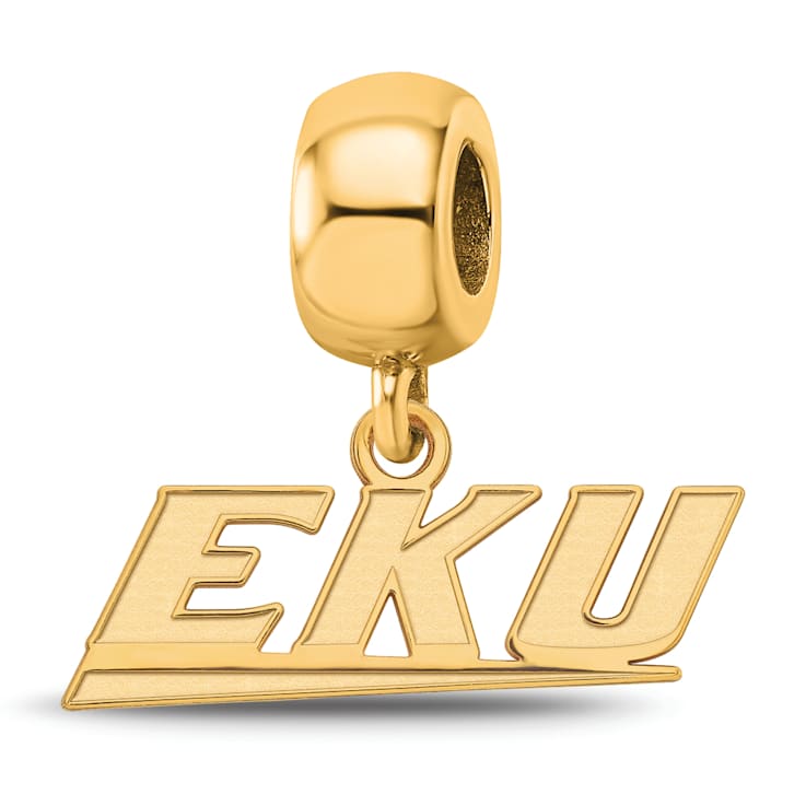 14K Yellow Gold Over Sterling Silver LogoArt Eastern Kentucky University
Extra Small Dangle Bead