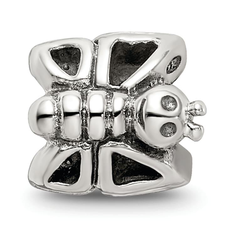 Sterling Silver Butterfly Bead