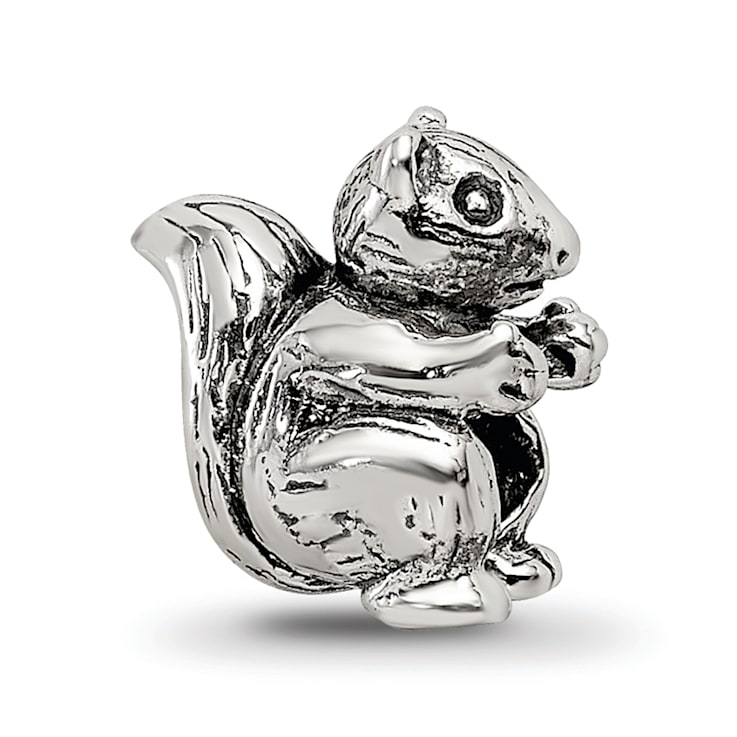 Sterling Silver Squirrel Bead
