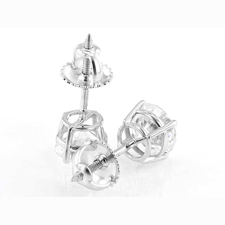 Lab-Grown Diamond Stud Earrings In 10K White Gold 2.00ctw