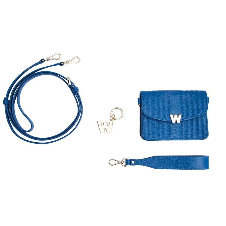 Mimi Blue Mini Bag with Wristlet
