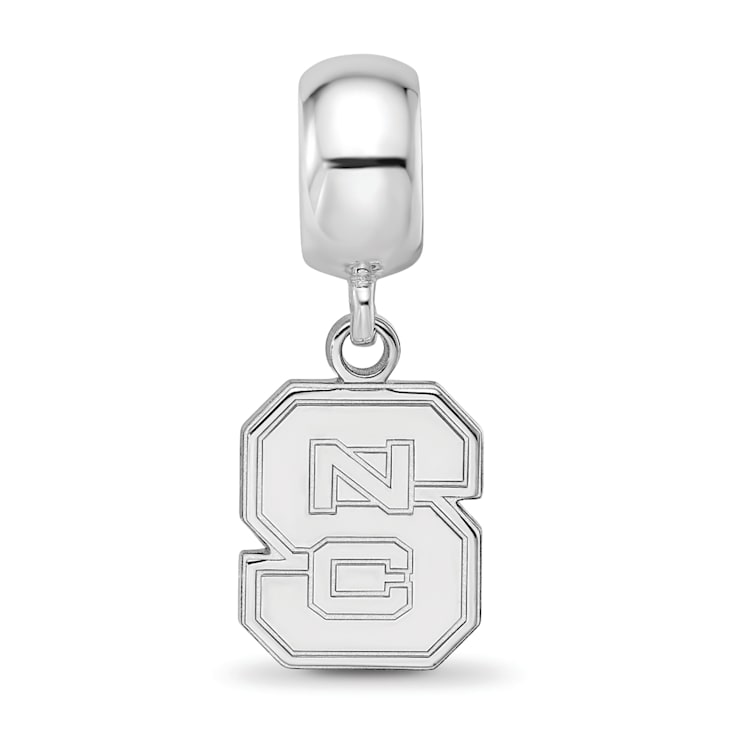 Sterling Silver Rhodium-plated LogoArt North Carolina State University
Small Dangle Bead