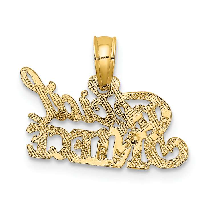 14k Yellow Gold Textured Special Niece Charm