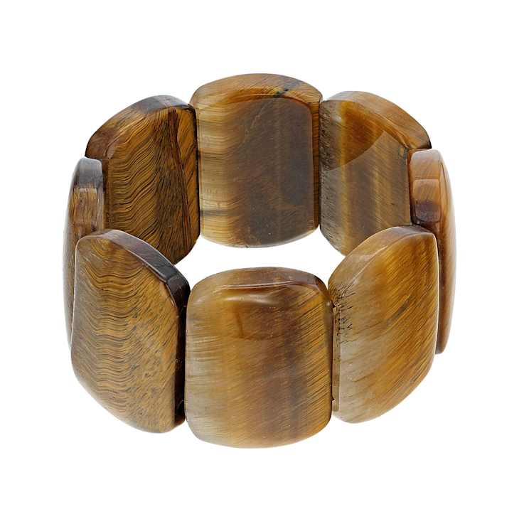 Golden Tiger's Eye Statement Stretch Bracelet