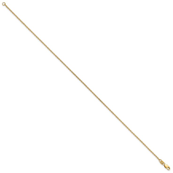 14k Yellow Gold Forzantine Cable Link Bracelet