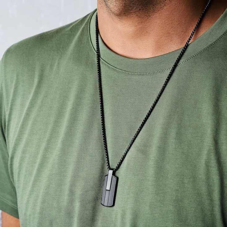 Atlantica Dog Tag Ebony Meteorite