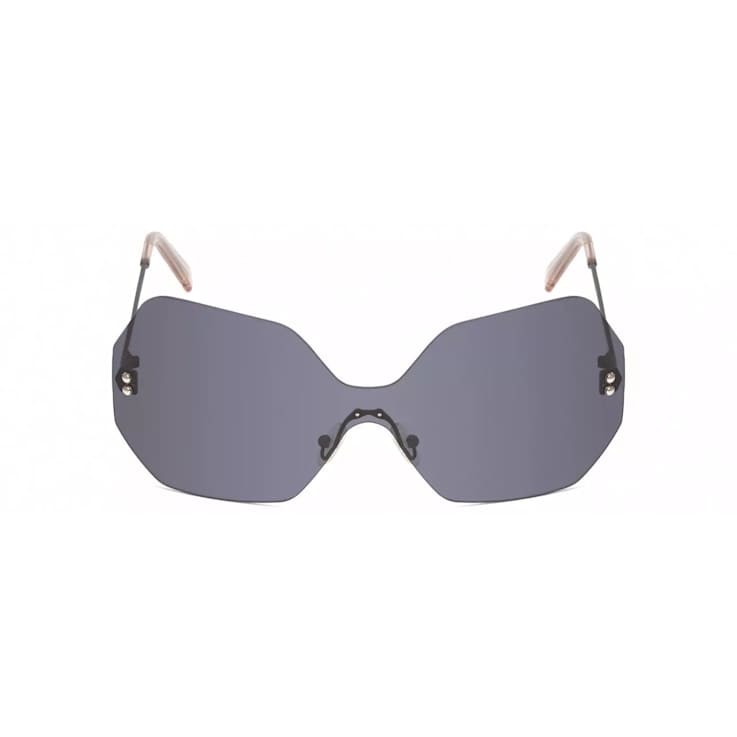 Kendall + Kylie Skye Rimless Hexagon Frame / Gray Lens Sunglasses