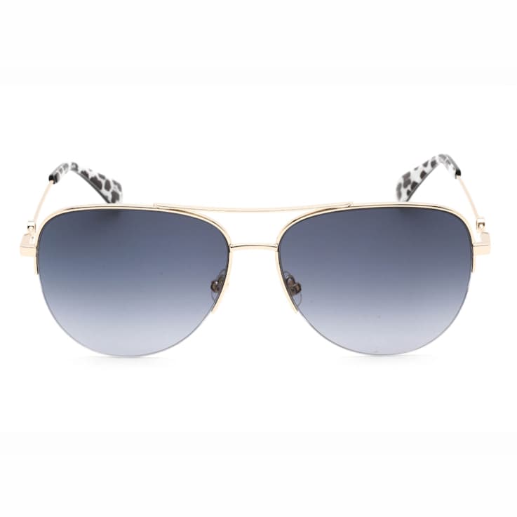 Kate Spade MAISIE Gold Aviator Frame / Gray Lenses Sunglasses