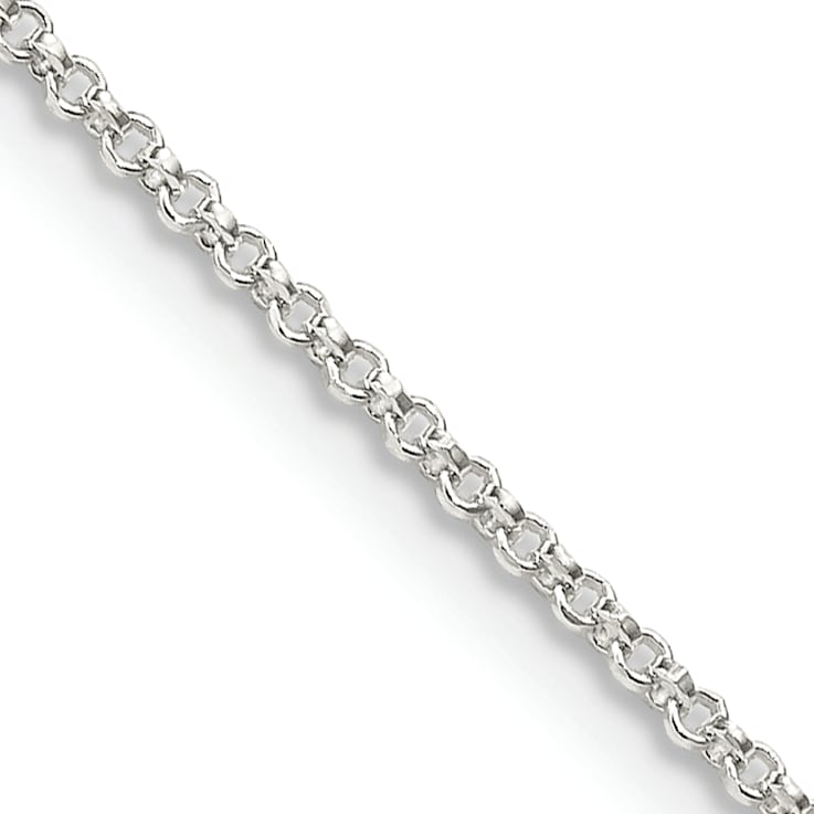 Sterling Silver 1.4mm Rolo Chain Necklace