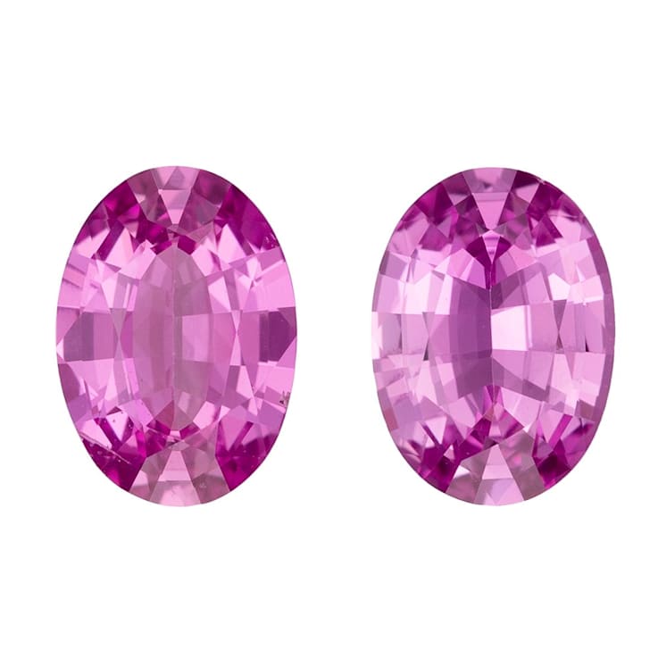Pink Sapphire Unheated 7x5mm Oval Matched Pair 1.51ctw
