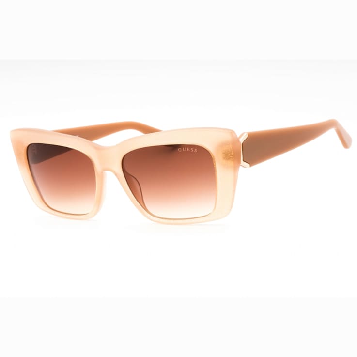Guess Shiny Beige Frame / Gradient Brown Lenses Sunglasses