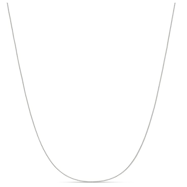 925 Sterling Silver 1mm Box Chain Necklace -16"