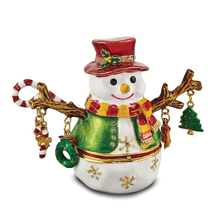 LOGAN Snowman Tree Trinket Box