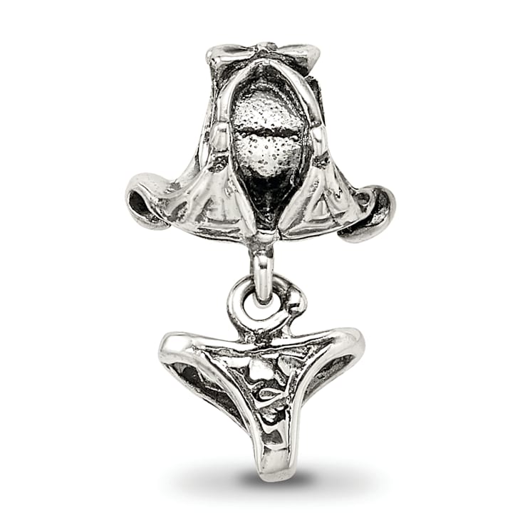 Sterling Silver Swimsuit Dangle Bead