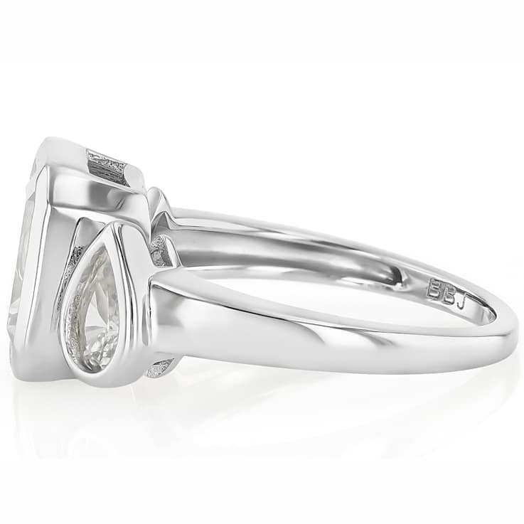 Round CZ Cocktail Ring 2.32ctw In Sterling Silver
