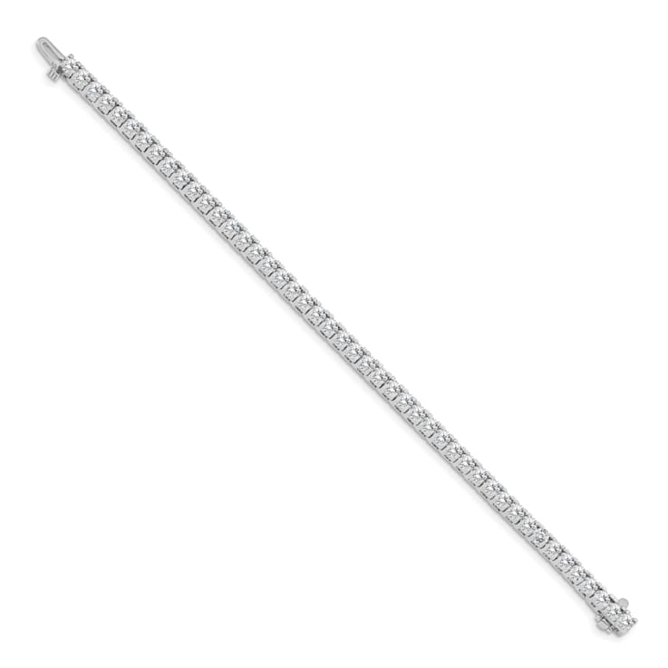 14K White Gold Lab Grown Diamond VS/SI GH, Tennis Bracelet