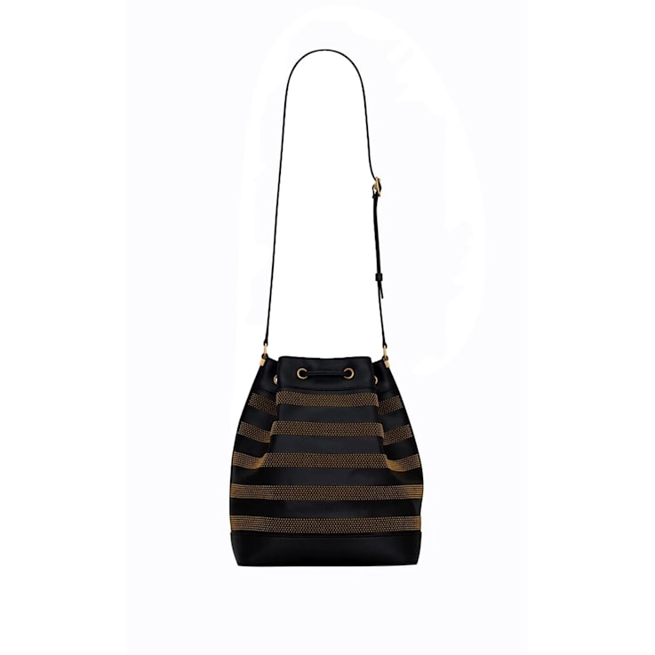 ショルダーバッグ・ポシェット SAINT LAURENT Women Bags 803777 AACIA1000 Black Saint Laurent - Bea Black Grained Leather Tote | Mitchell Stores