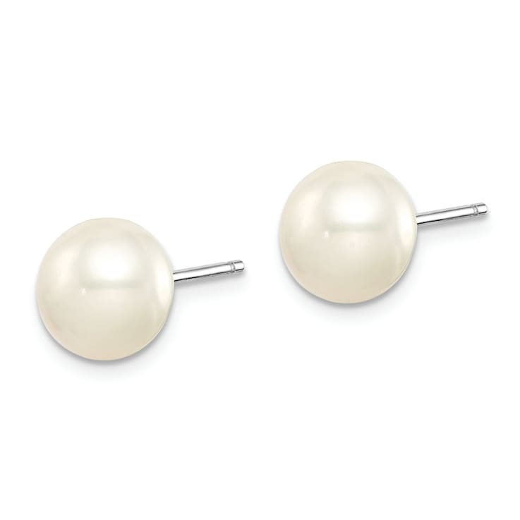 Sterling Silver 8-8.5mm Button Freshwater Cultured
Pearl/Stab.Turquise/Black Agate Set