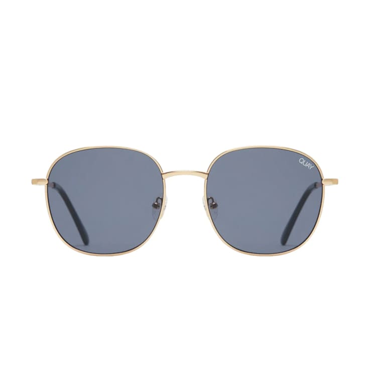 Quay Jezabell Gold Round Frame / Smoke Lenses Sunglasses