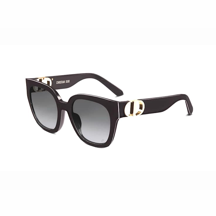 Dior Montaigne Square Black Frame / Gray Gradient Lenses Sunglasses