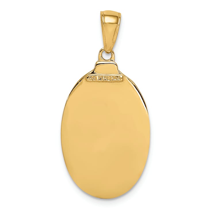 14K Yellow Gold Saint Joseph Medal Pendant