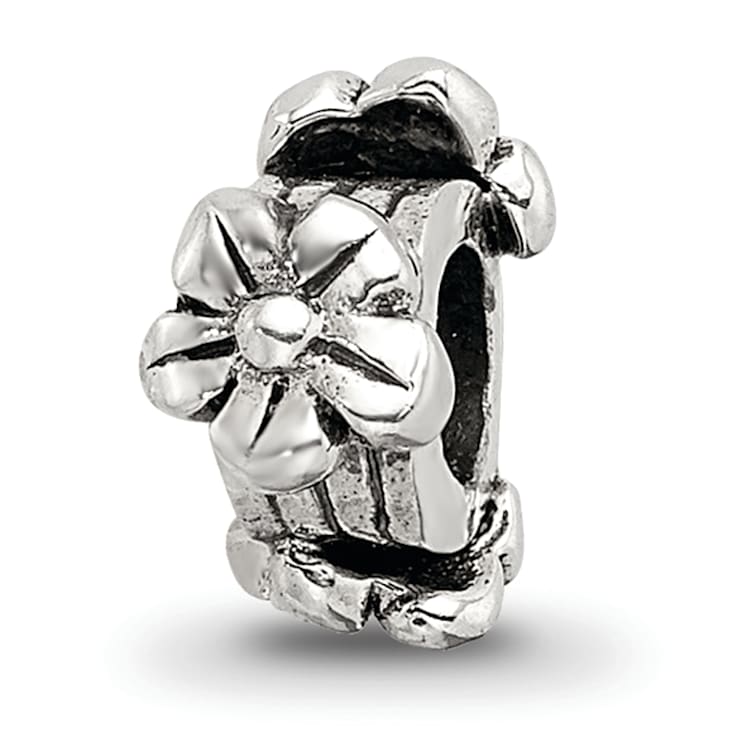 Sterling Silver Flowers Bead