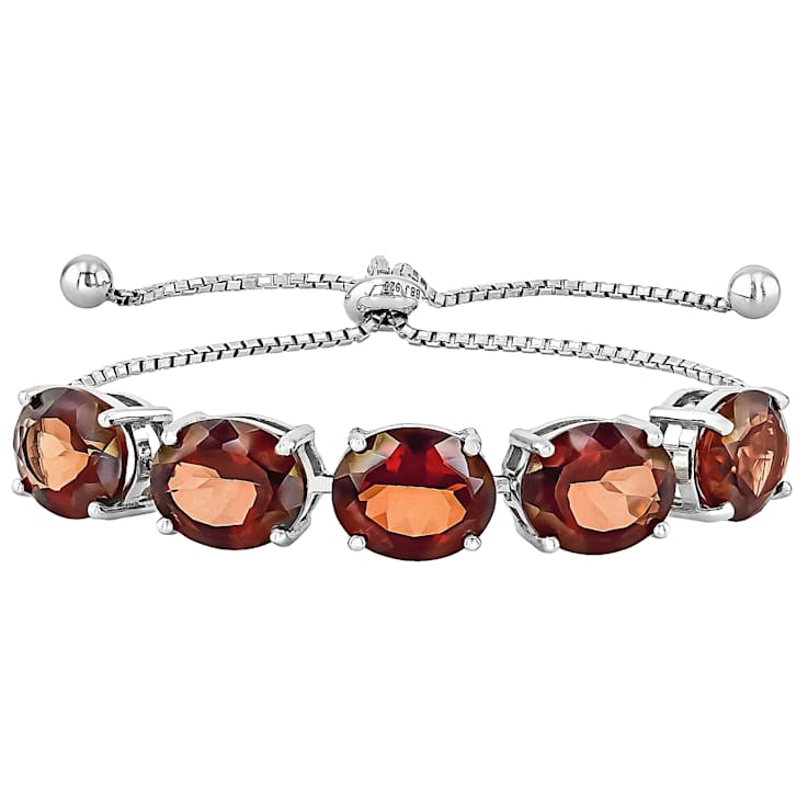 Red Labradorite Bolo Bracelet In Sterling Silver 13.40ctw