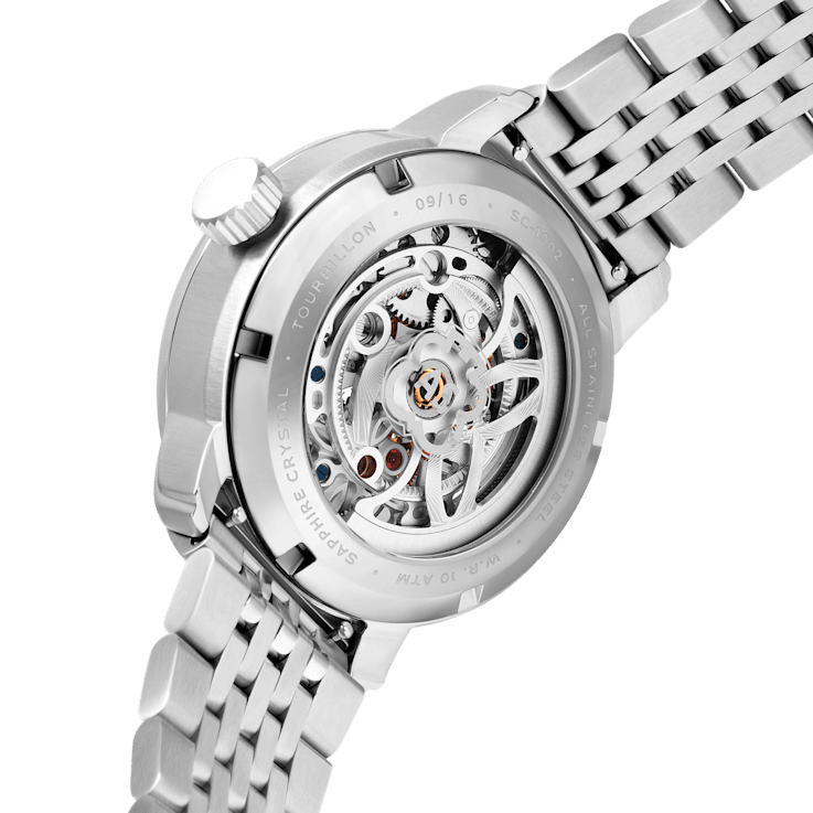 Schild Maximillian Tourbillon Red Dial White Stainless Steel Band
Limited Edition Watch