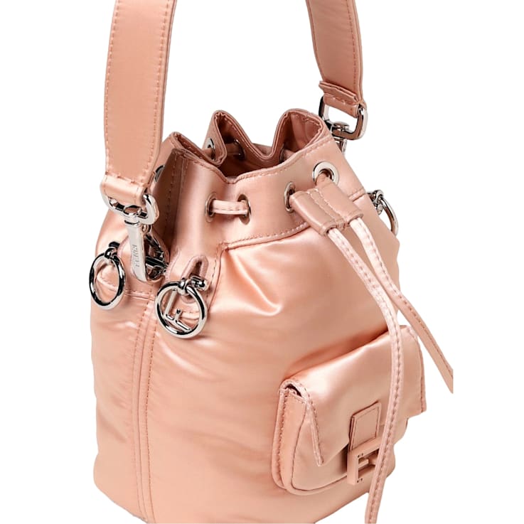 Fendi Mon Tresor Baguette Baby Pink Nylon Bucket Mini Fendi Mon Tresor Baguette Baby Pink Nylon Bucket Mini