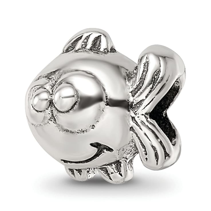 Sterling Silver Fish Bead
