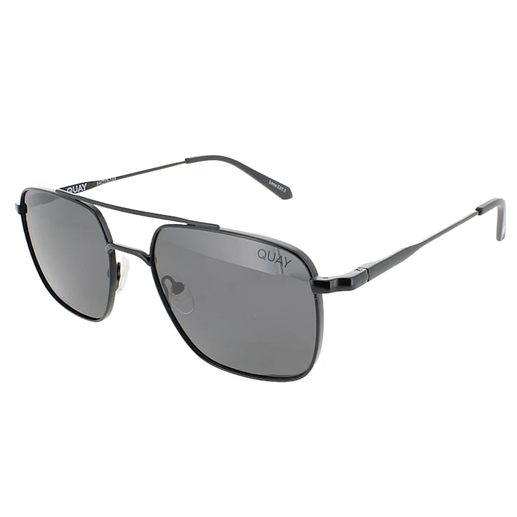 QUAY "BODYGUARD" Black Aviator Frame / Black Polarized Lenses Sunglasses