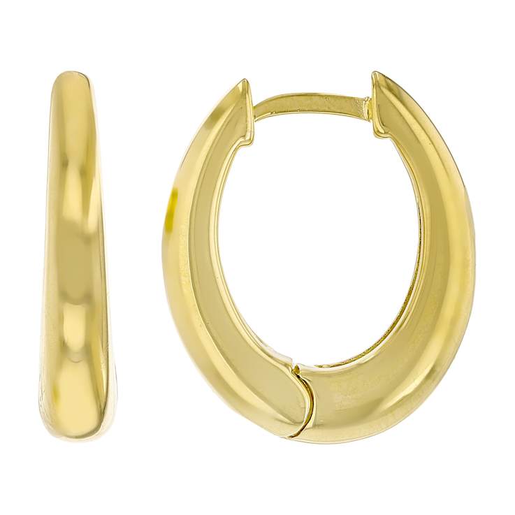 Everyday Hoop Earrings In 18K Gold Over Sterling Silver