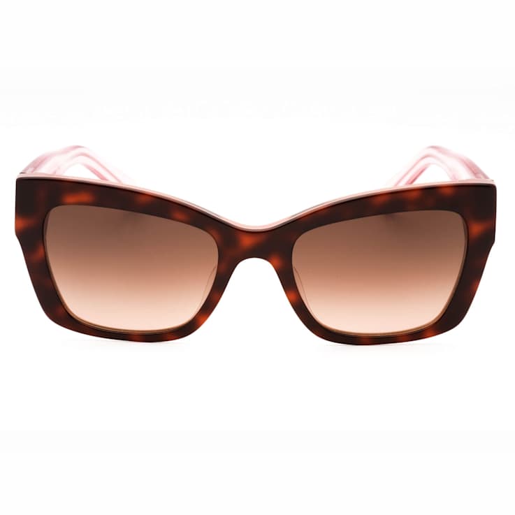 Kate Spade VALERIA Havana Pink Cat Eye Frames / Brown Lenses Sunglasses