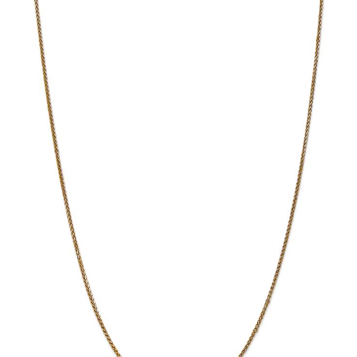 14k Yellow Gold 1.4mm Diamond Cut Wheat Chain 22"