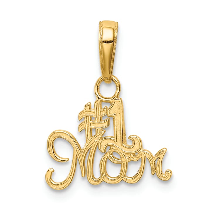 10K Yellow Gold #1 MOM Charm