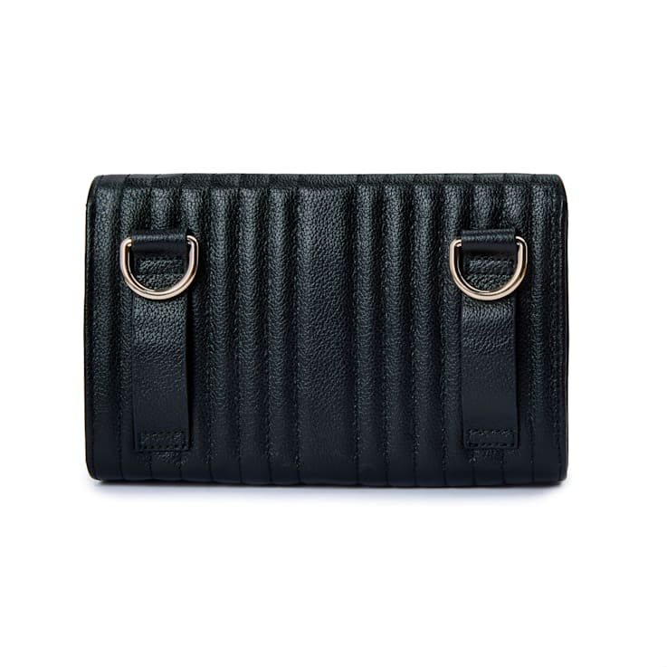 Mimi Black Crossbody Bag with Wristlet