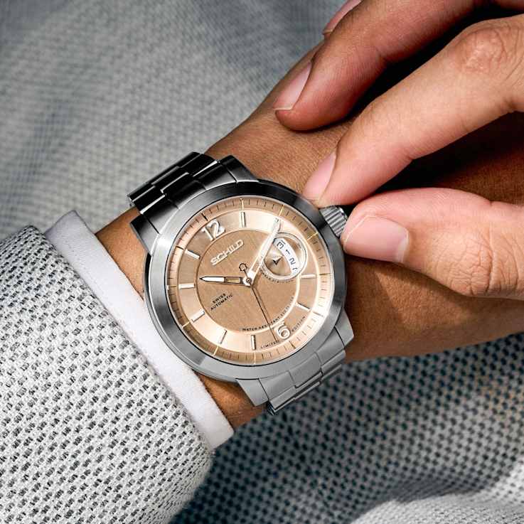 Schild Heinrich Minimal Swiss White Bezel White Stainless Steel Band
Automatic Limited Edition Watch