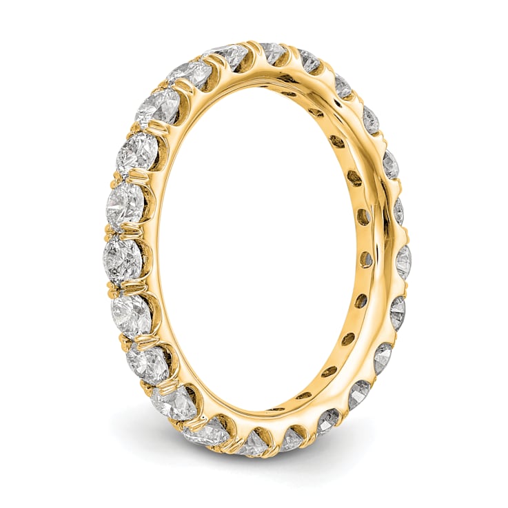 14K Yellow Gold Lab Grown Diamond SI+, H+, Eternity Band