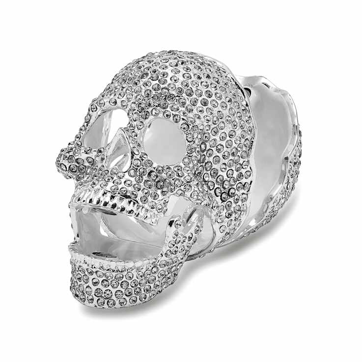 TREASURE TROVE Full Crystal Skull Trinket Box
