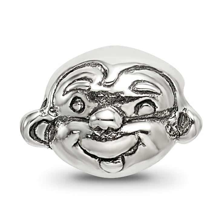 Sterling Silver Monkey Bead