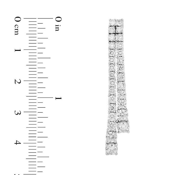 4.00ctw Diamond Earrings in 14k White Gold
