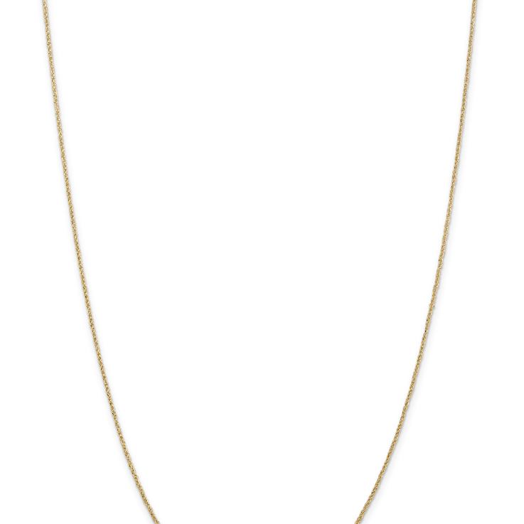 14k Yellow Gold 1.1mm Solid Rope 16 Inch Chain