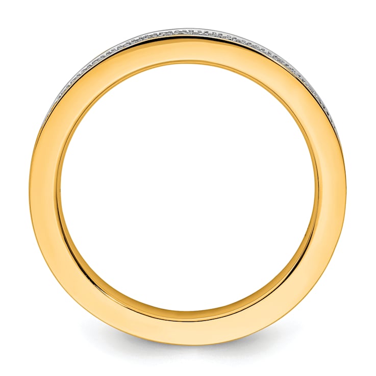 14K Yellow Gold Stackable Expressions Diamond Ring 0.096ctw