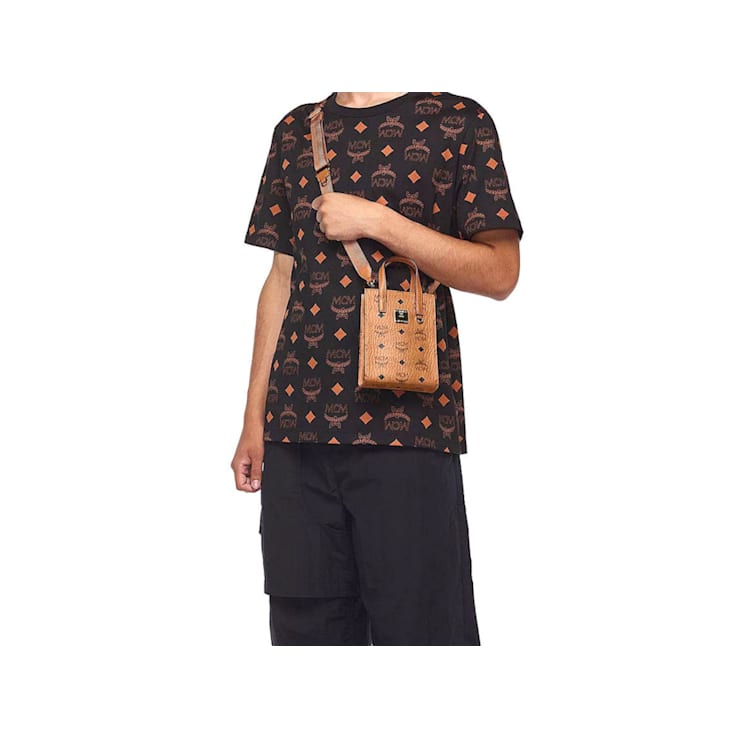 MCM Extra Mini Aren Tote with Visetos and Nappa Leather in