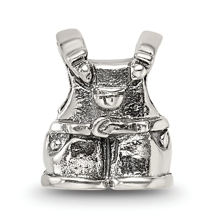 Sterling Silver Overalls Bead