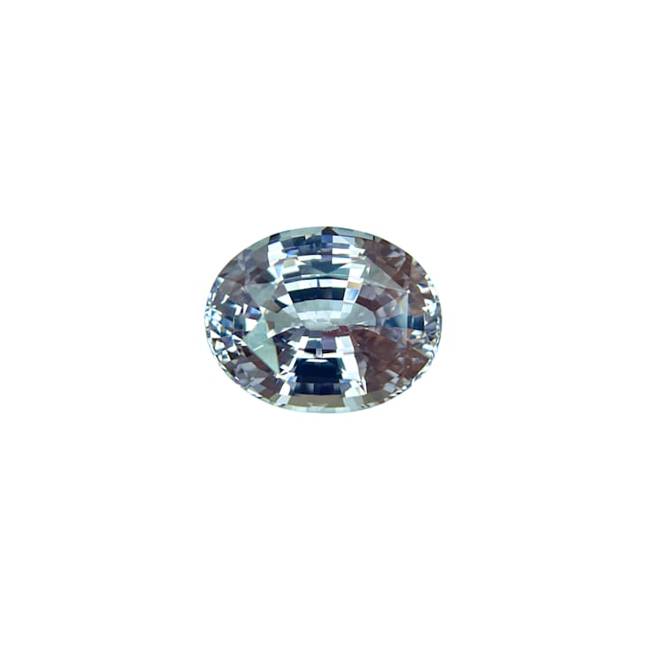 White Sapphire Unheated 13.1x10.5mm Oval 7.53ct