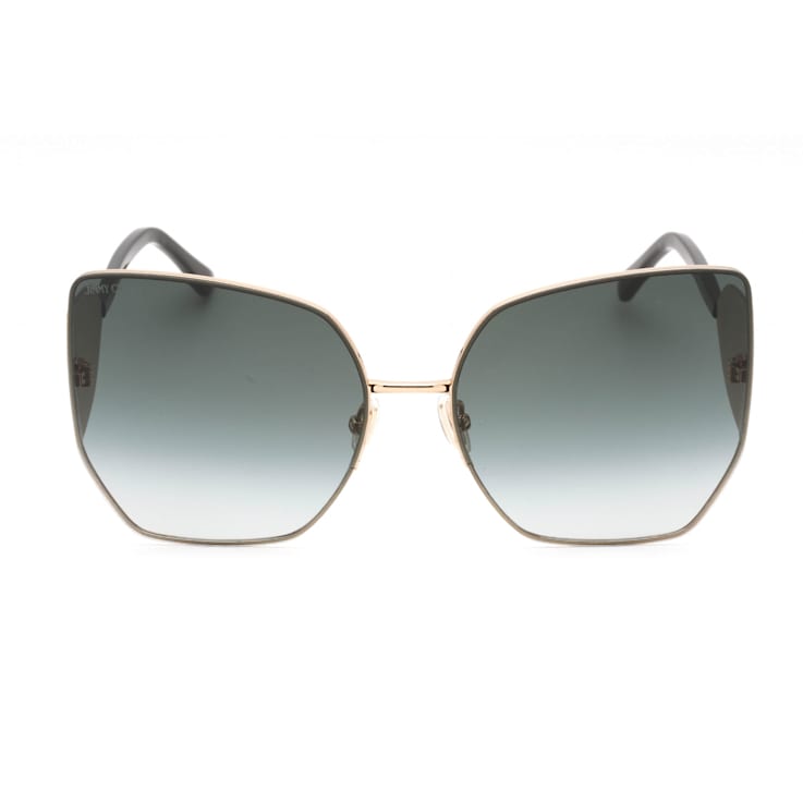 Jimmy Choo Black Oversize Frame / Gray Gradient Lens Sunglasses