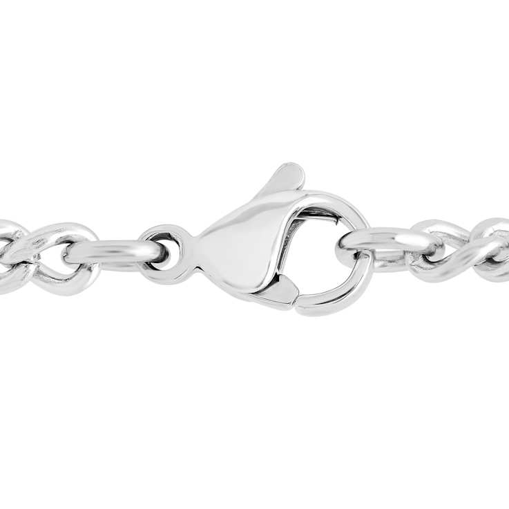 Robert Alton Men's Cornicello Italian Horn Pendant With Chain In
Stainless Steel