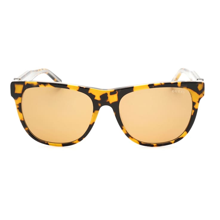 Guess Blonde Havana Square Frame / Brown Lenses Sunglasses